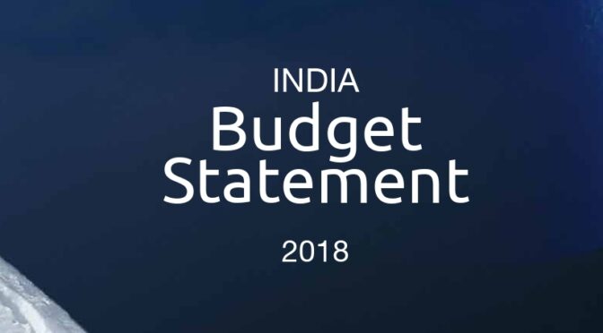 India Budget Statement 2018